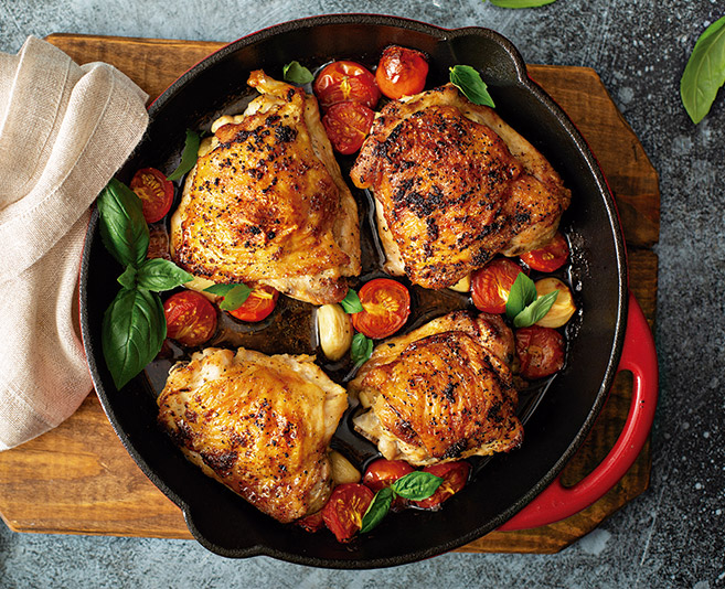 Pollo al horno con verduras – Natusal – Juntos todo sabe mejor